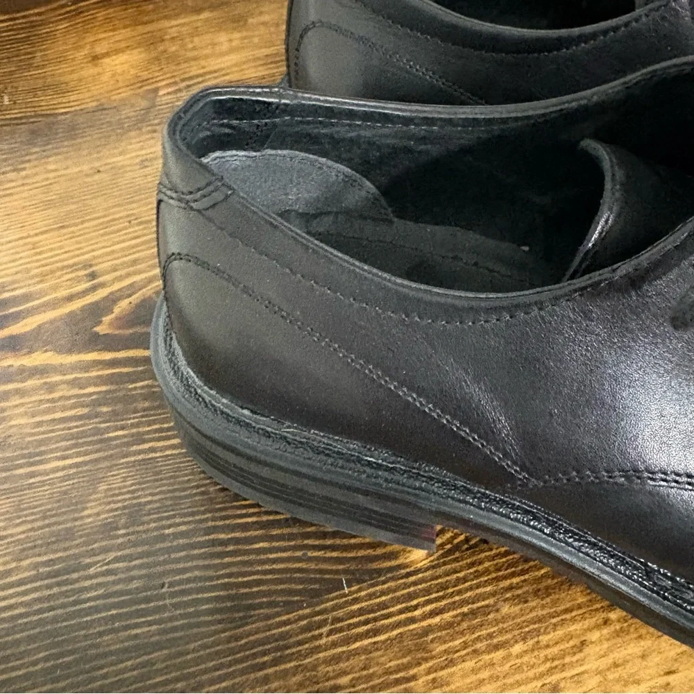 Bottesini Black Square Toed Dress Shoes Size 9‎